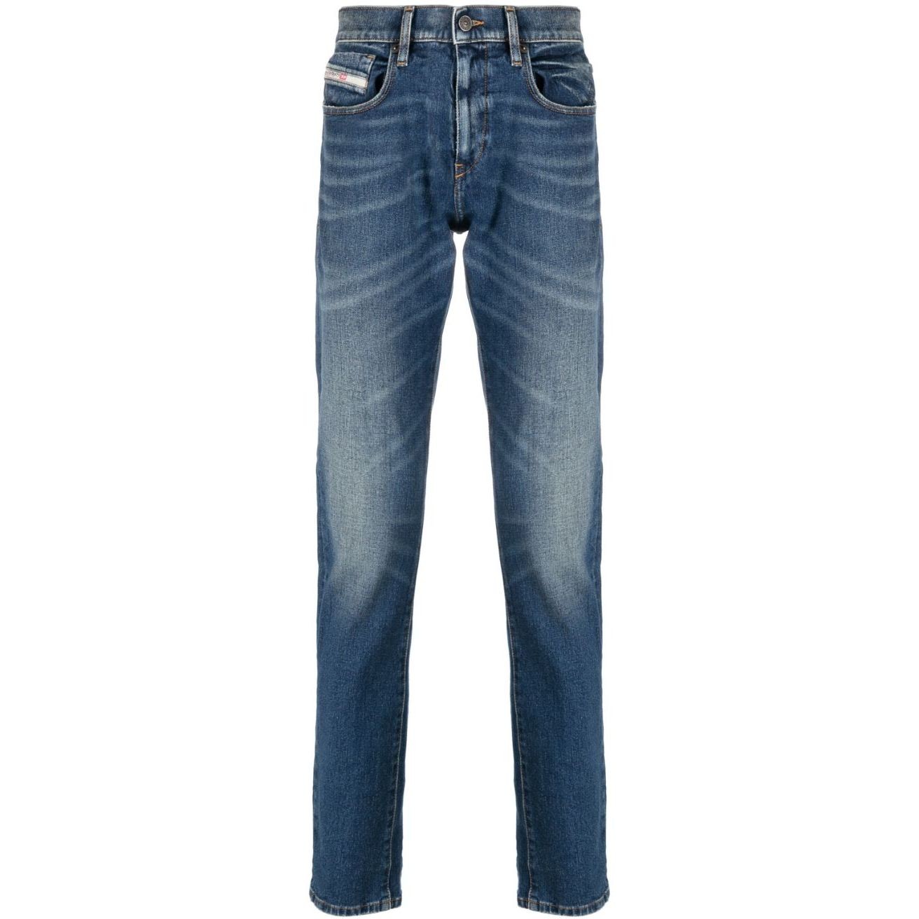 DIESEL Tiesūs džinsai -vyrams, Mėlyna, 2019 d-strukt l.34 trousers 1