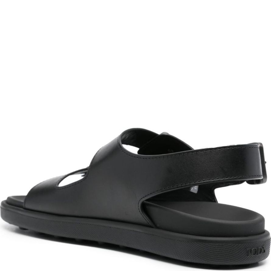 TODS Basutės vyrams, Juoda, Leather sandals 3