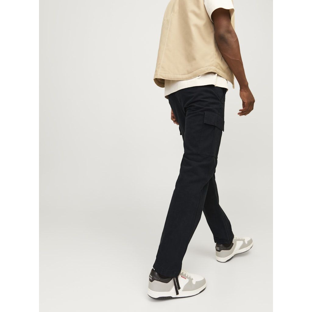 JACK & JONES Kelnės vyrams, Juoda, Kane barkley cargo pant 4