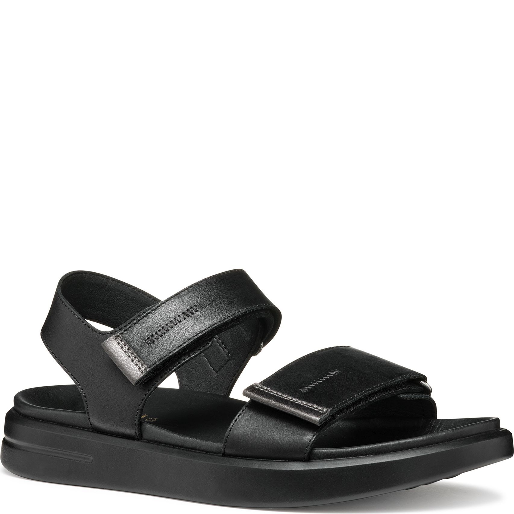 GEOX Basutės moterims, Juoda, Xand sandals