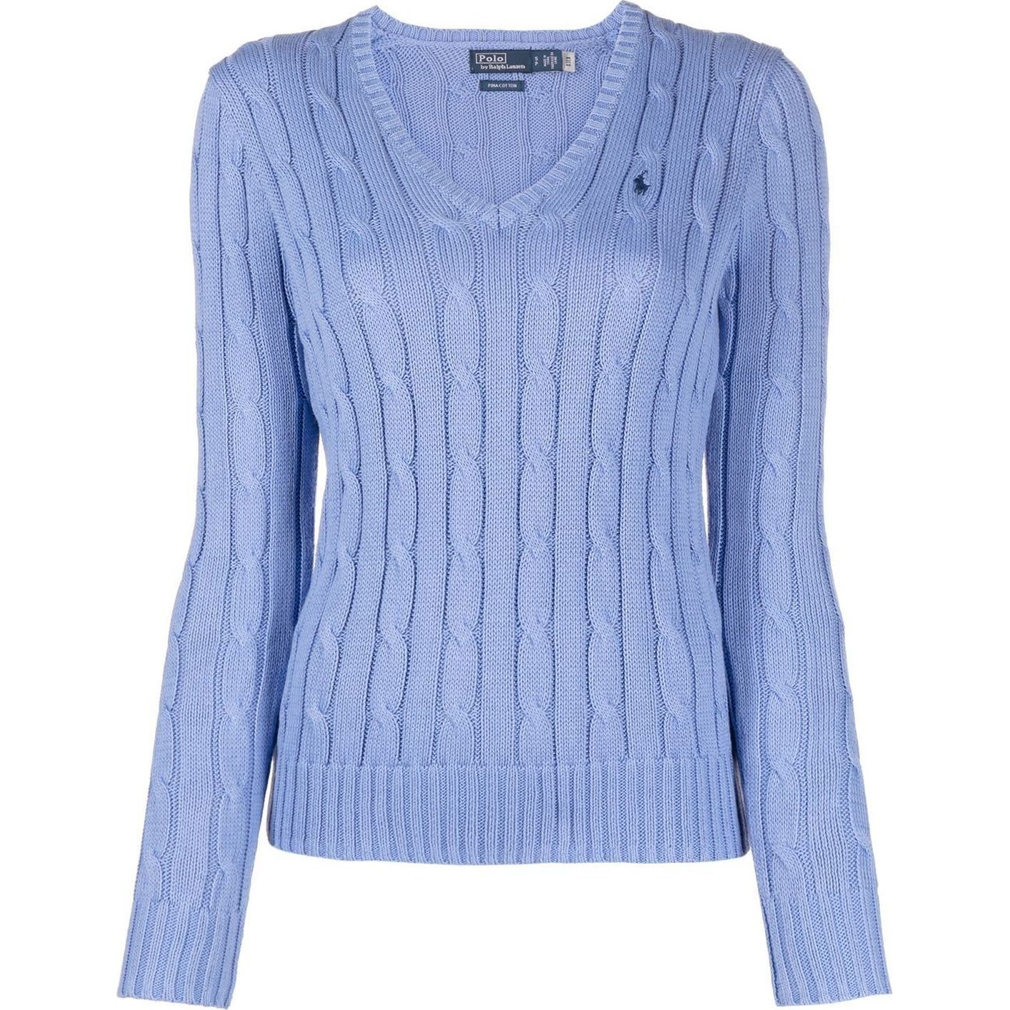 POLO RALPH LAUREN Megztinis moterims, Mėlyna, Kimberly long sleeve pullover