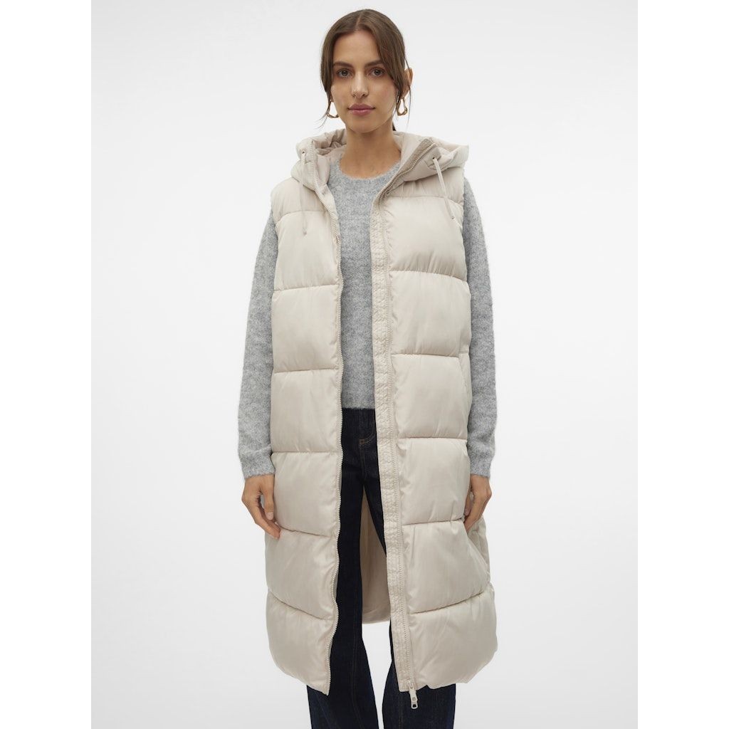 VERO MODA Pūkinė liemenė moterims, Pilka, Ligaane waistcoat 3