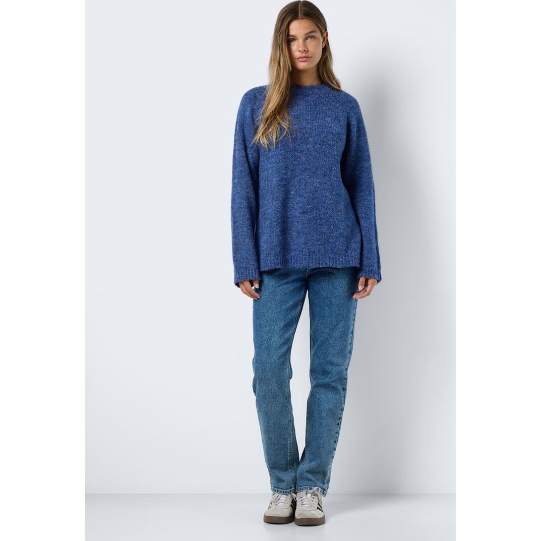 NOISY MAY Megztinis moterims, Mėlyna, Sutton o-neck tunic knit 6
