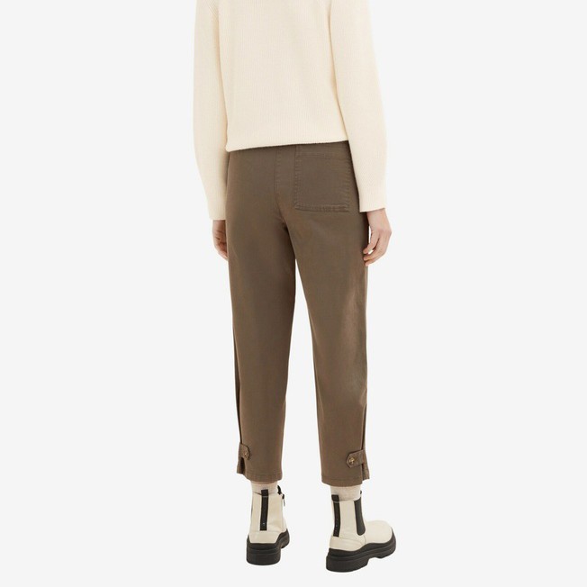 TOM TAILOR Kelnės moterims, Žalia, Kelnės 2