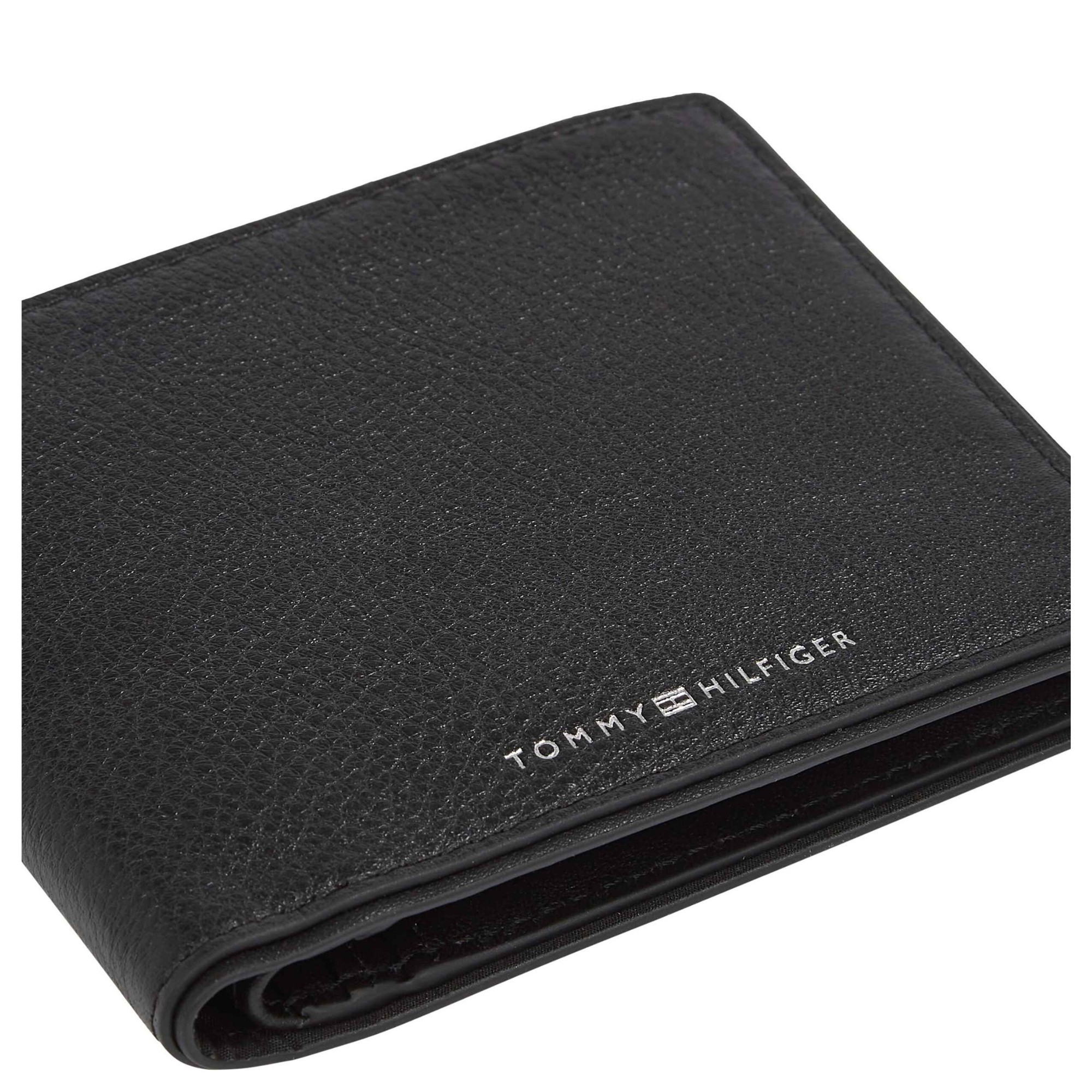 TOMMY HILFIGER Piniginė vyrams, Juoda, TH corp cc & coin 4