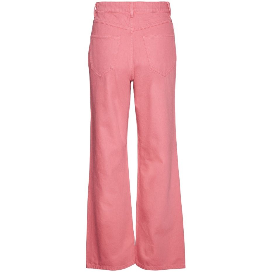 VERO MODA Tiesūs džinsai moterims, Rožinė, VMKITHY HR LOOSE STRA 2