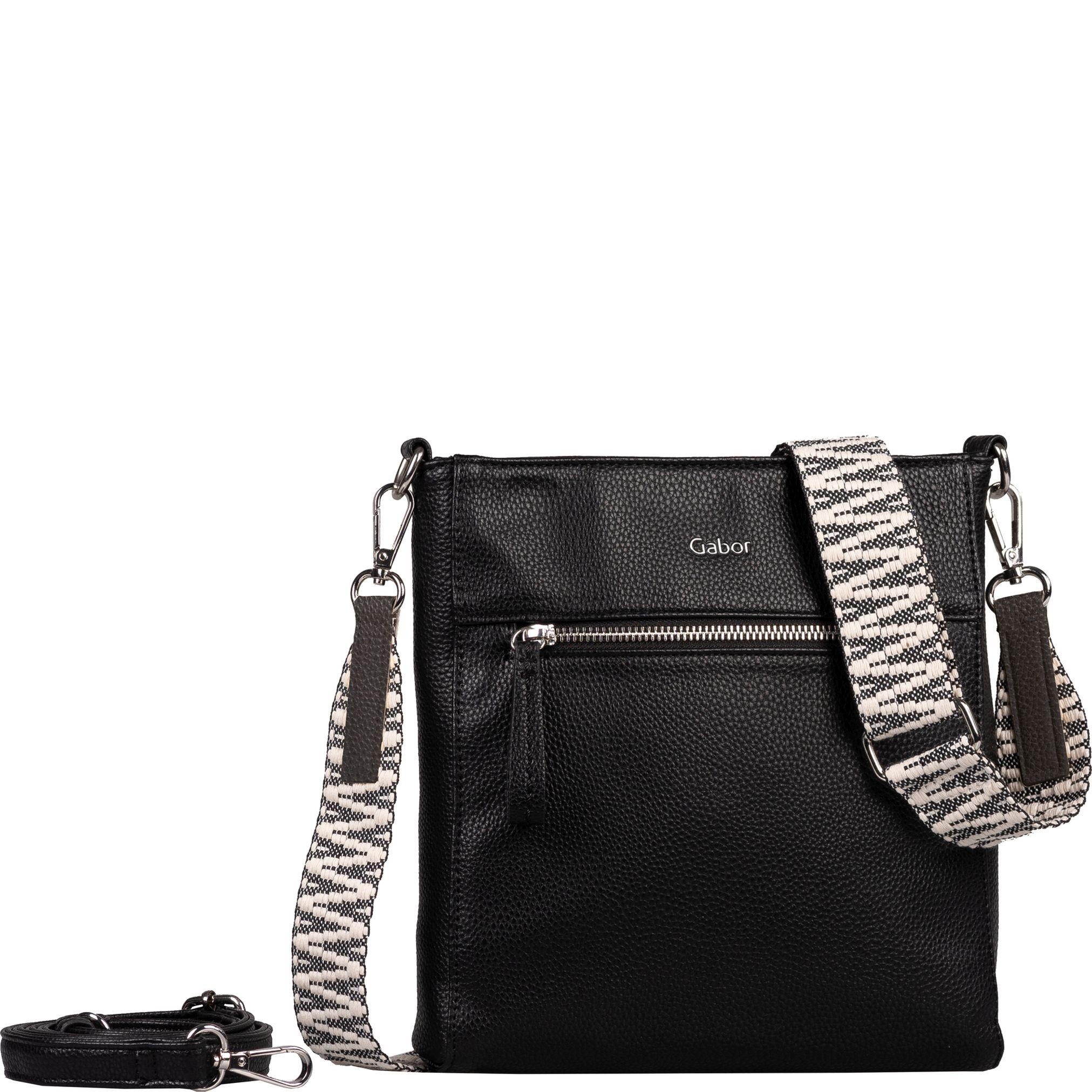 GABOR Rankinė per petį moterims, Juoda, Silena crossbody 1