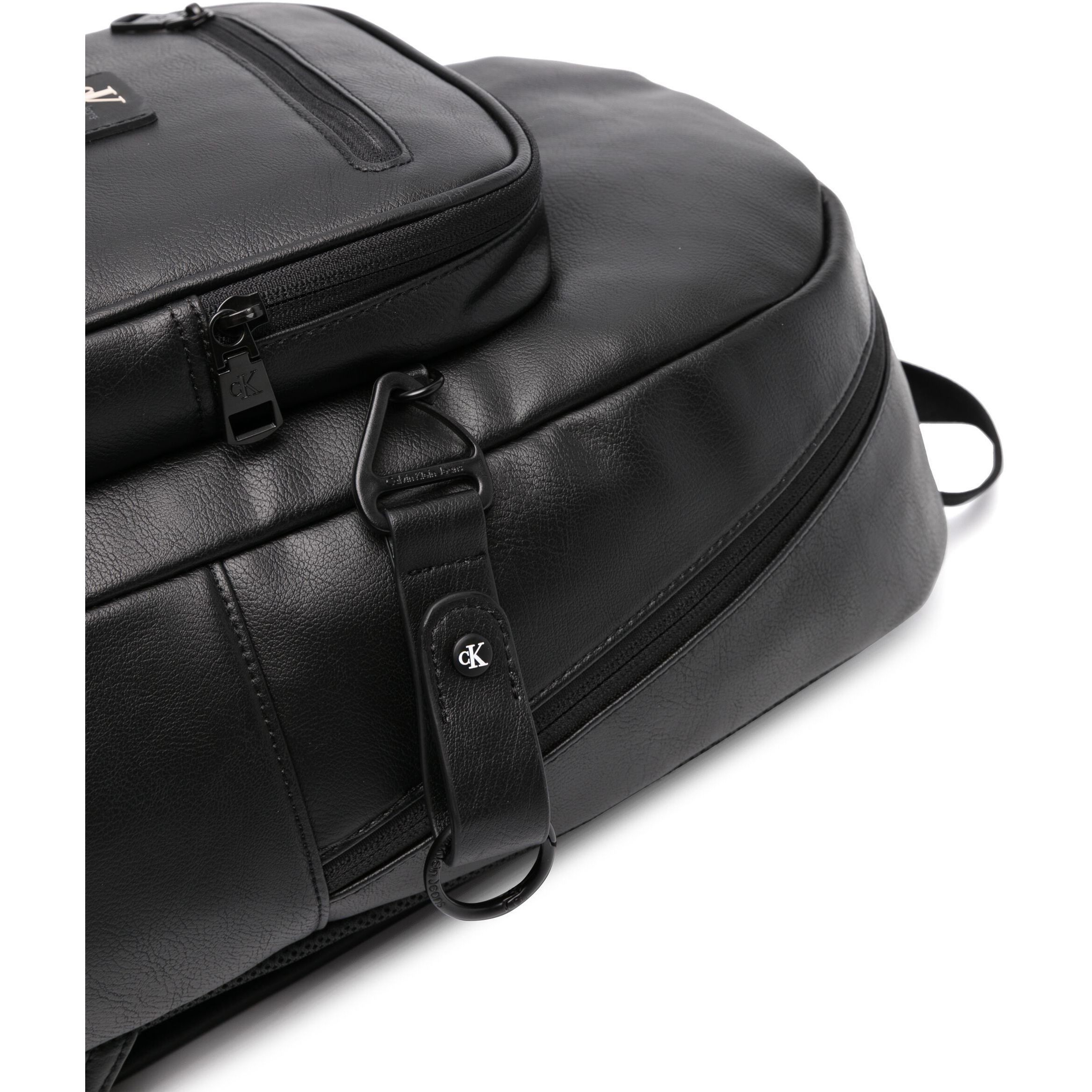 CALVIN KLEIN JEANS Kuprinė vyrams, Juoda, Tagged rounded backpack 3