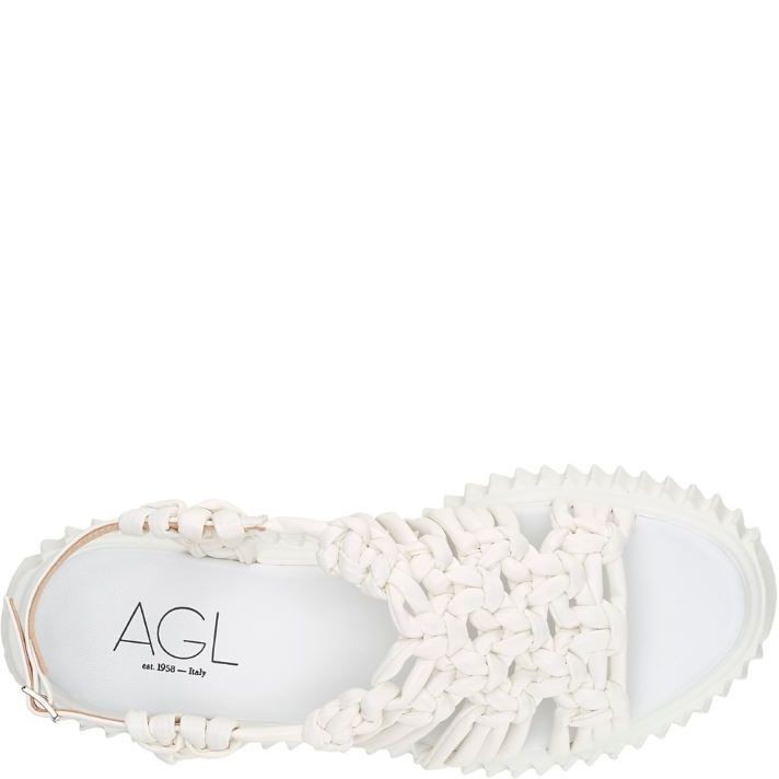 AGL Basutės moterims, Balta, Alice flatform sandals 4