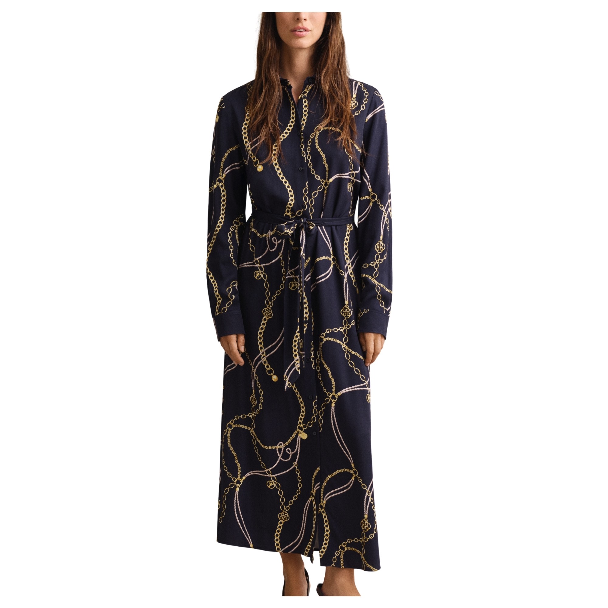 GANT Midi suknelė moterims, Mėlyna, 4503480-433 Midi dress 3