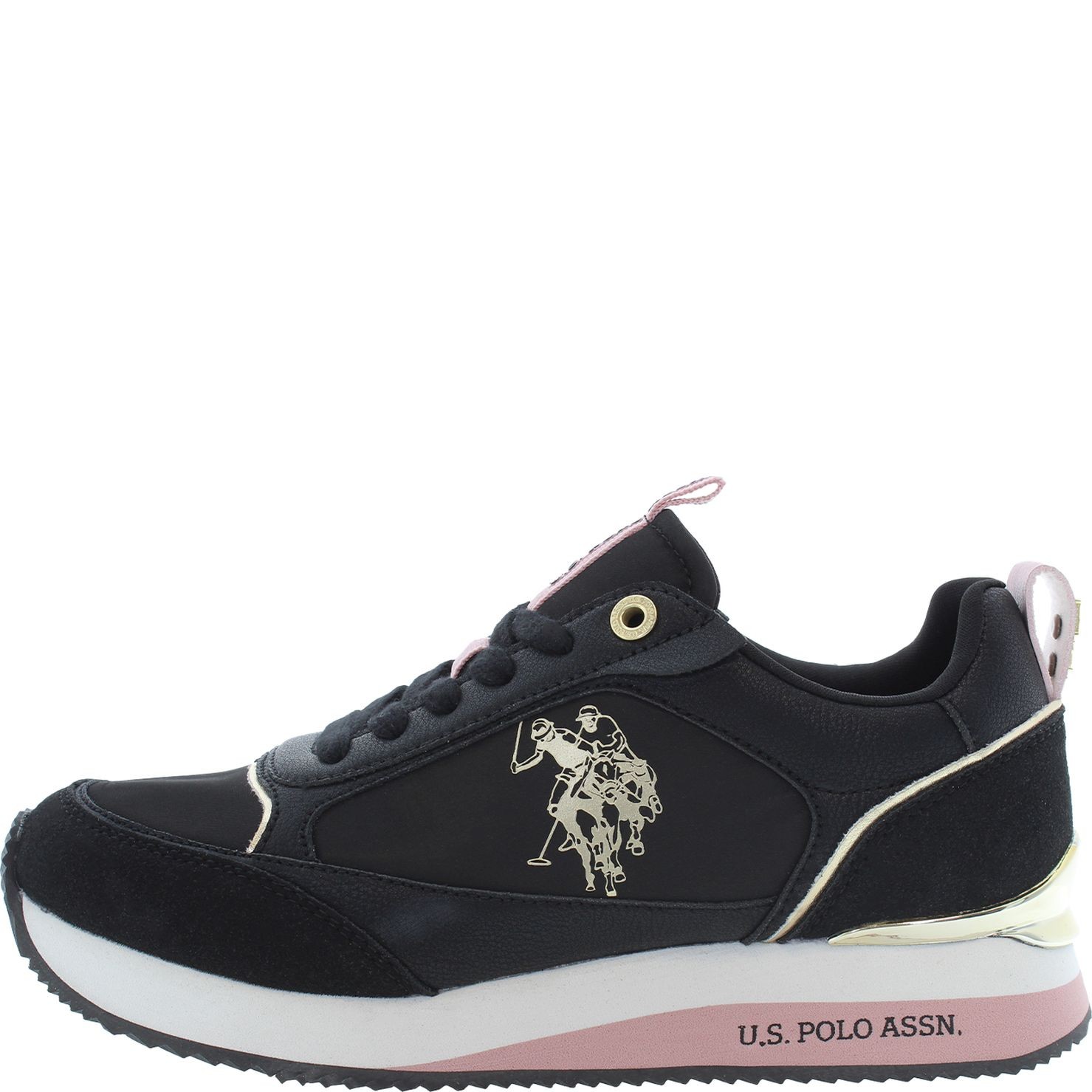 U.S.POLO Laisvalaikio bateliai moterims, Juoda, FRISBY 3