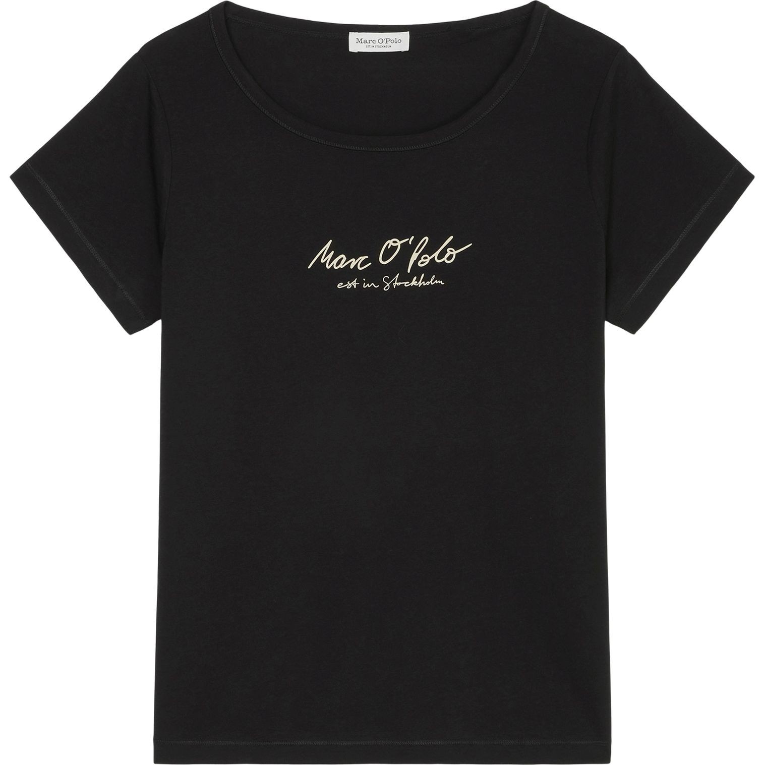 MARC O'POLO Marškinėliai moterims, Juoda 1