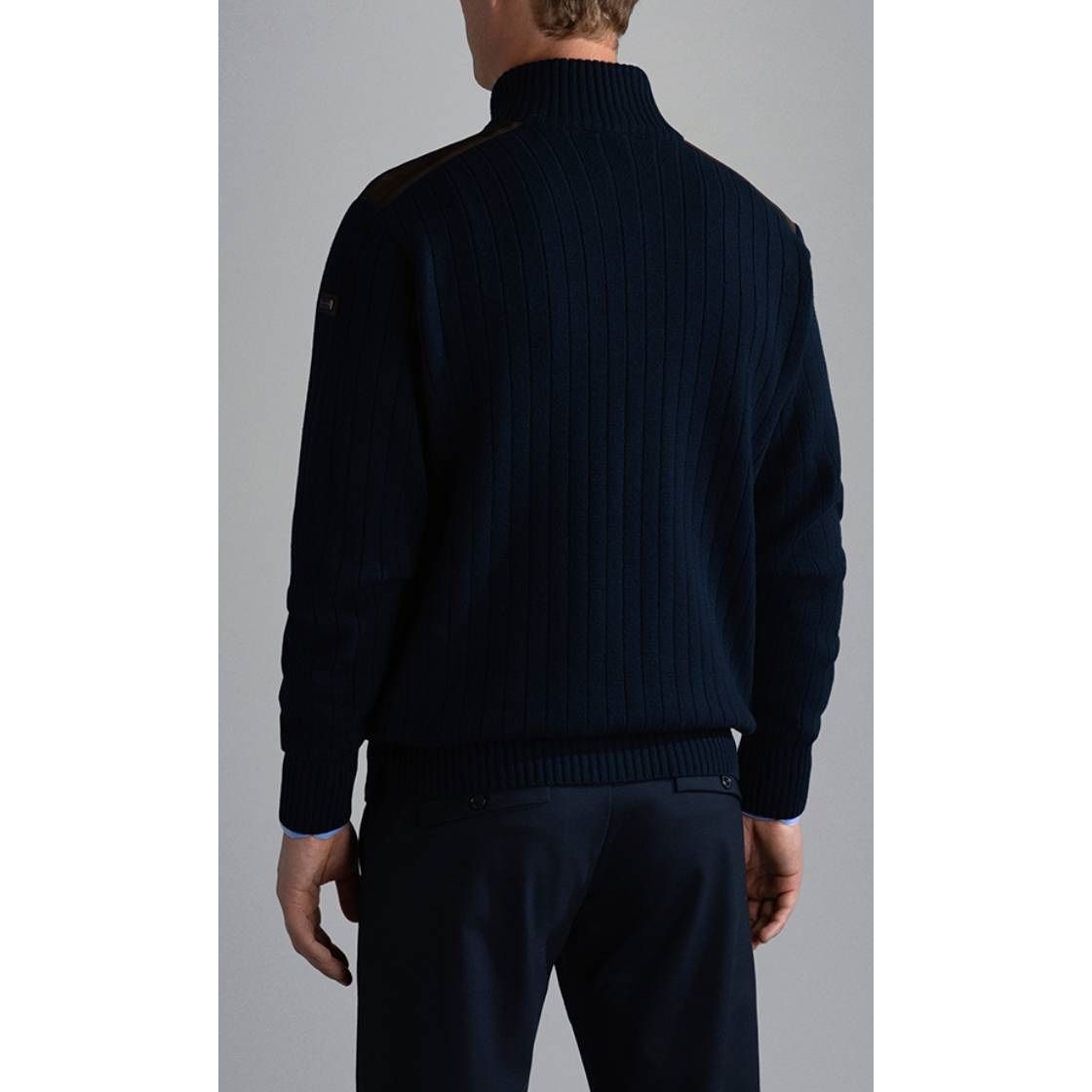 PAULNSHARK Kardiganas vyrams, Mėlyna, Cardigan with zip 3