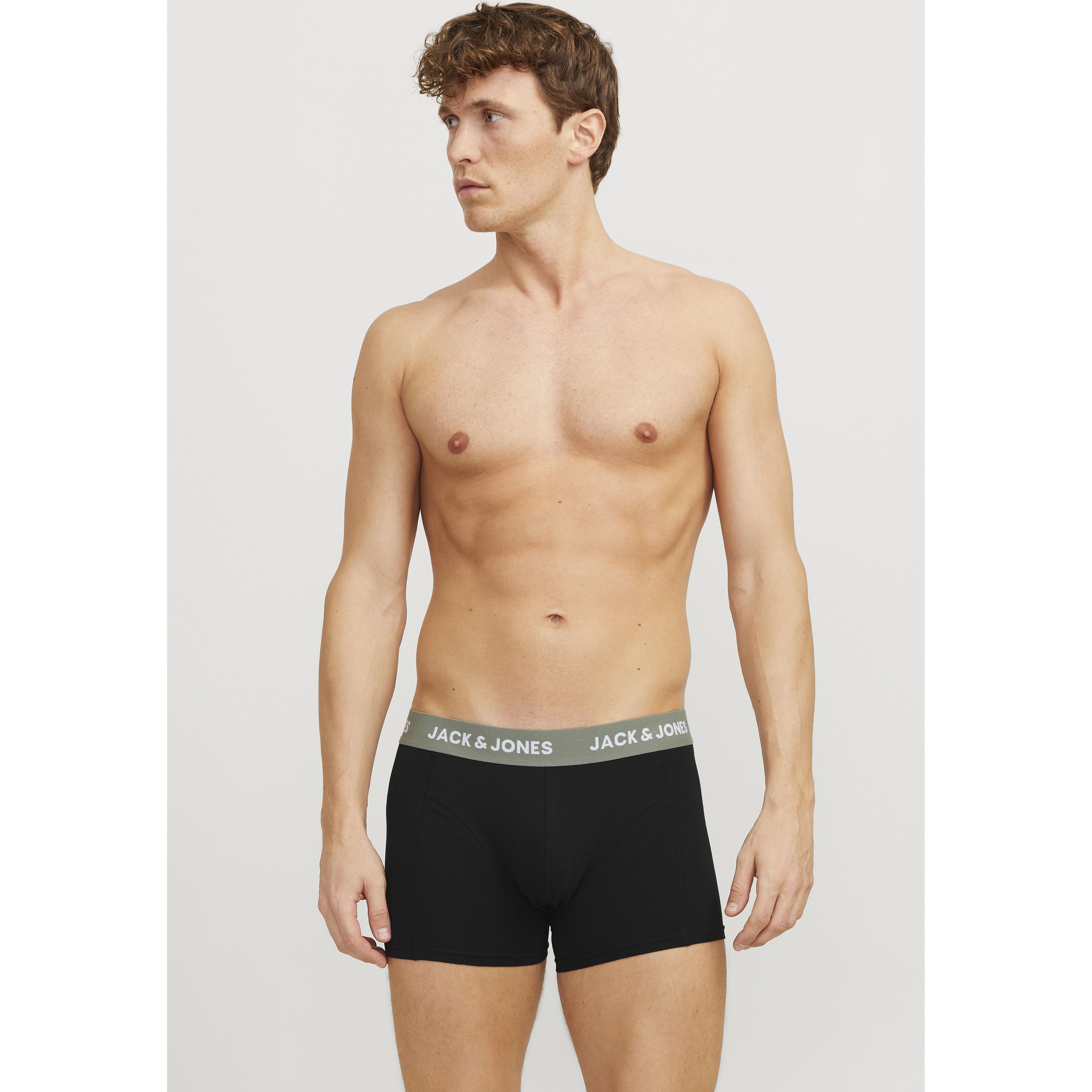 JACK & JONES Ilginti apatiniai vyrams, Juoda, Axel solid trunks 7