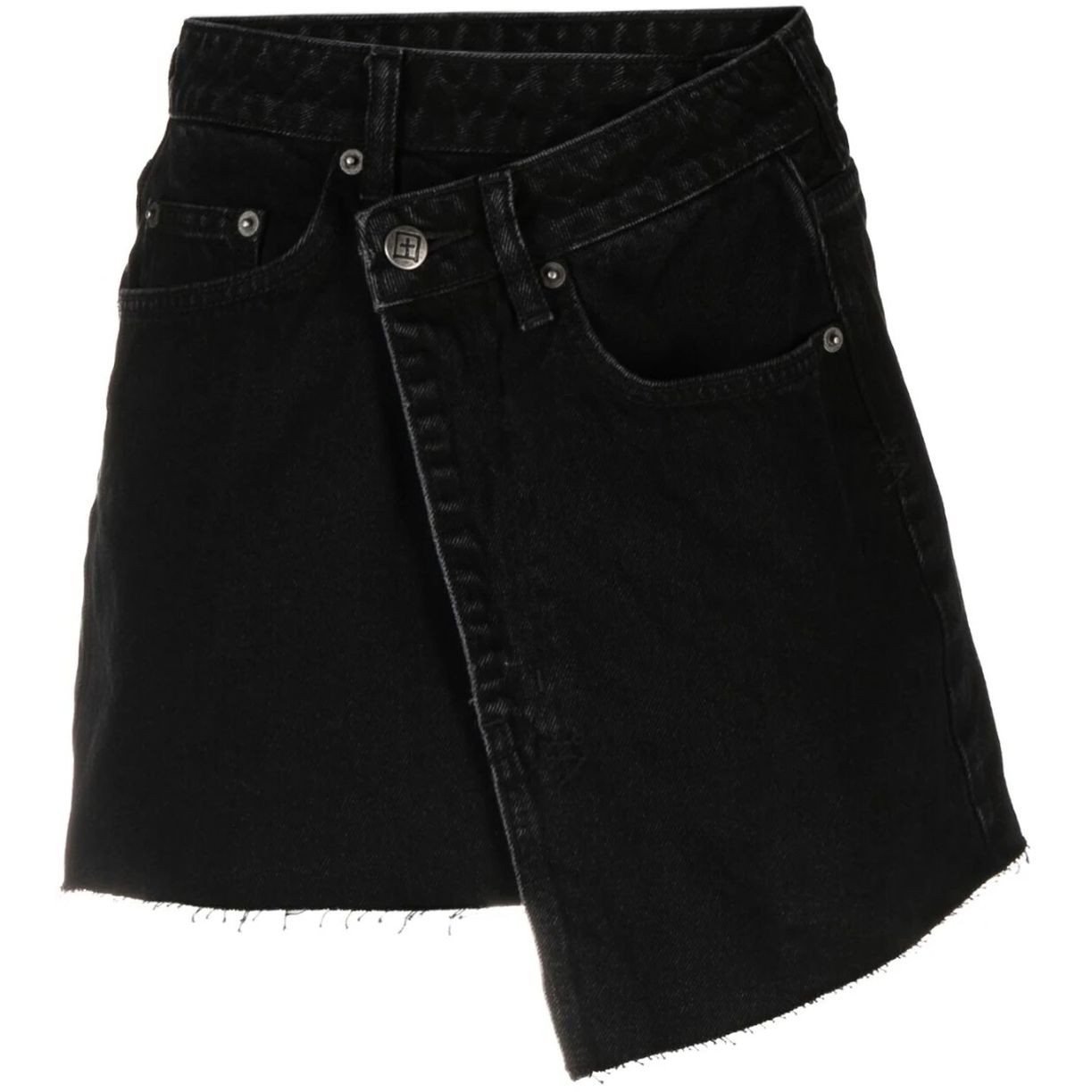 KSUBI Mini sijonas moterims, Juoda, Rap skirt noir 1