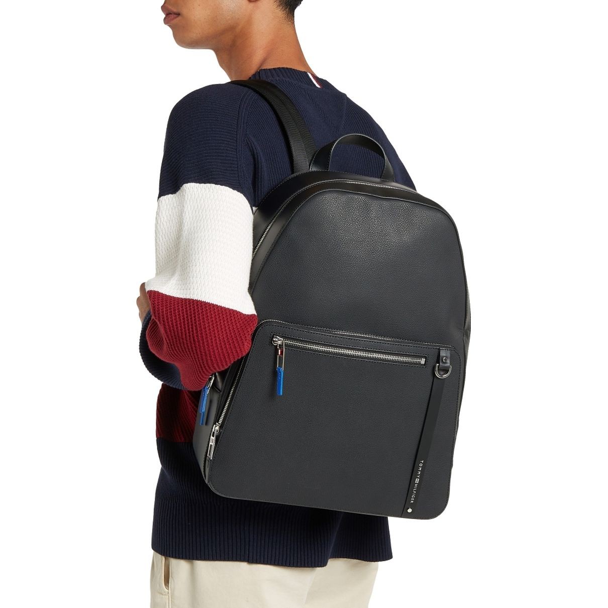 TOMMY HILFIGER Kuprinė vyrams, Juoda, Business backpack 5