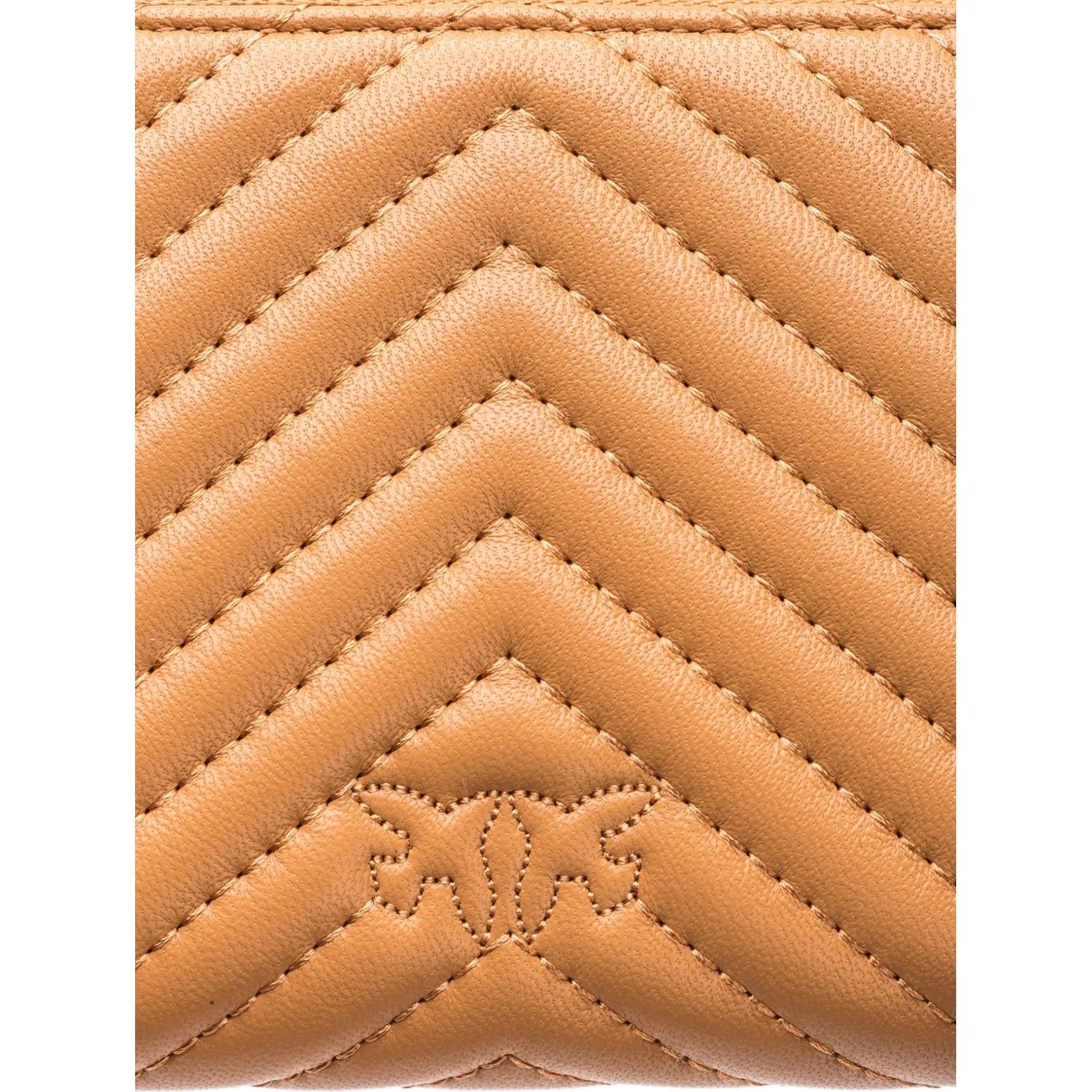 PINKO Piniginė moterims, Ruda, Love birds wallet 5