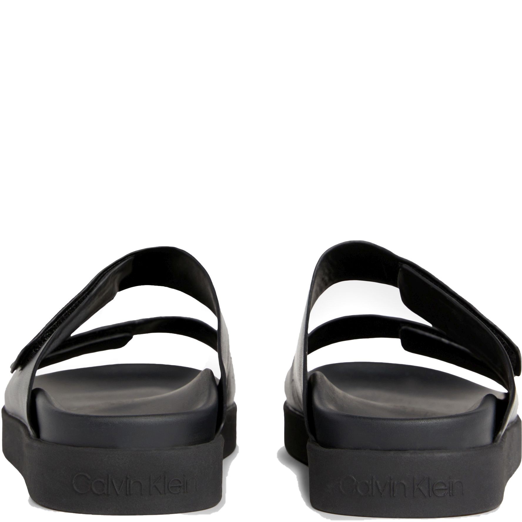 CALVIN KLEIN Guminės šlepetės moterims, Juoda, Flat slide 3