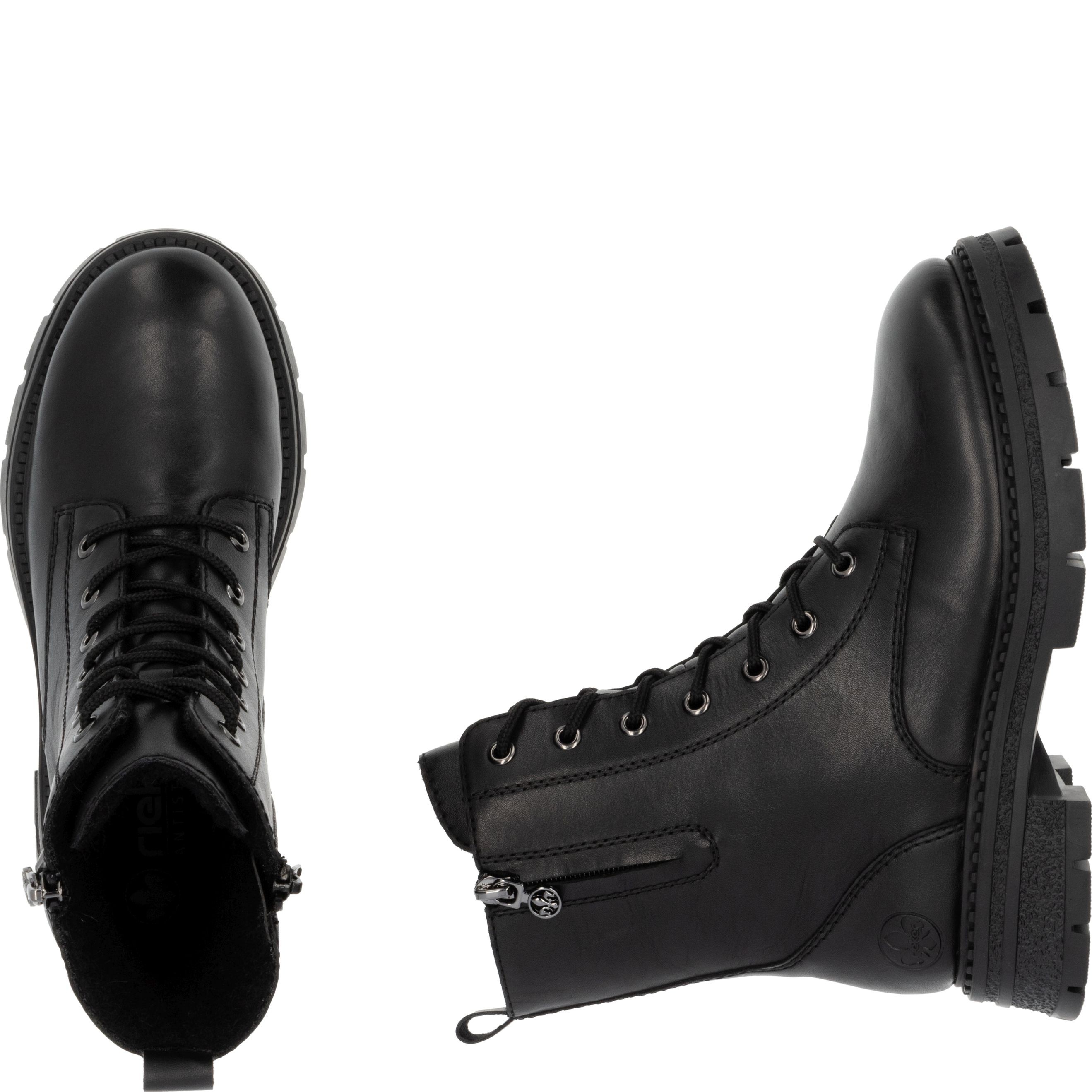 RIEKER Aulinukai moterims, Juoda, Ladies mid height boots 10