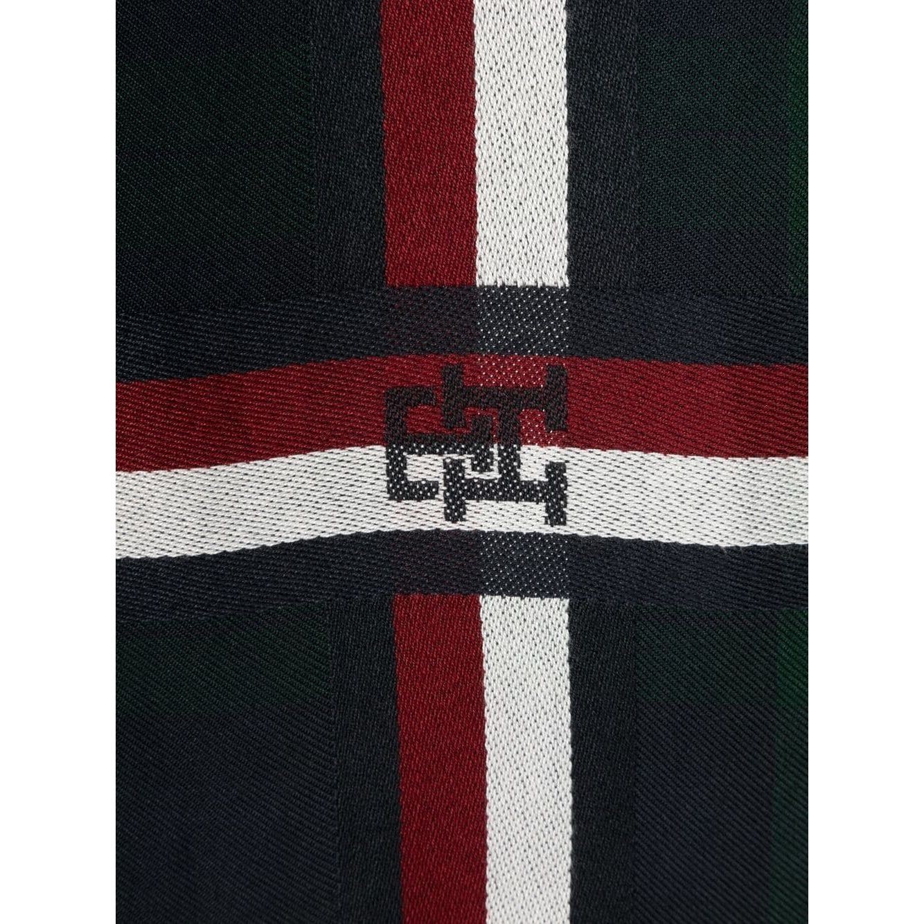 TOMMY HILFIGER Šalikas moterims, Juoda, EAST COAST PREP BLANKET 2