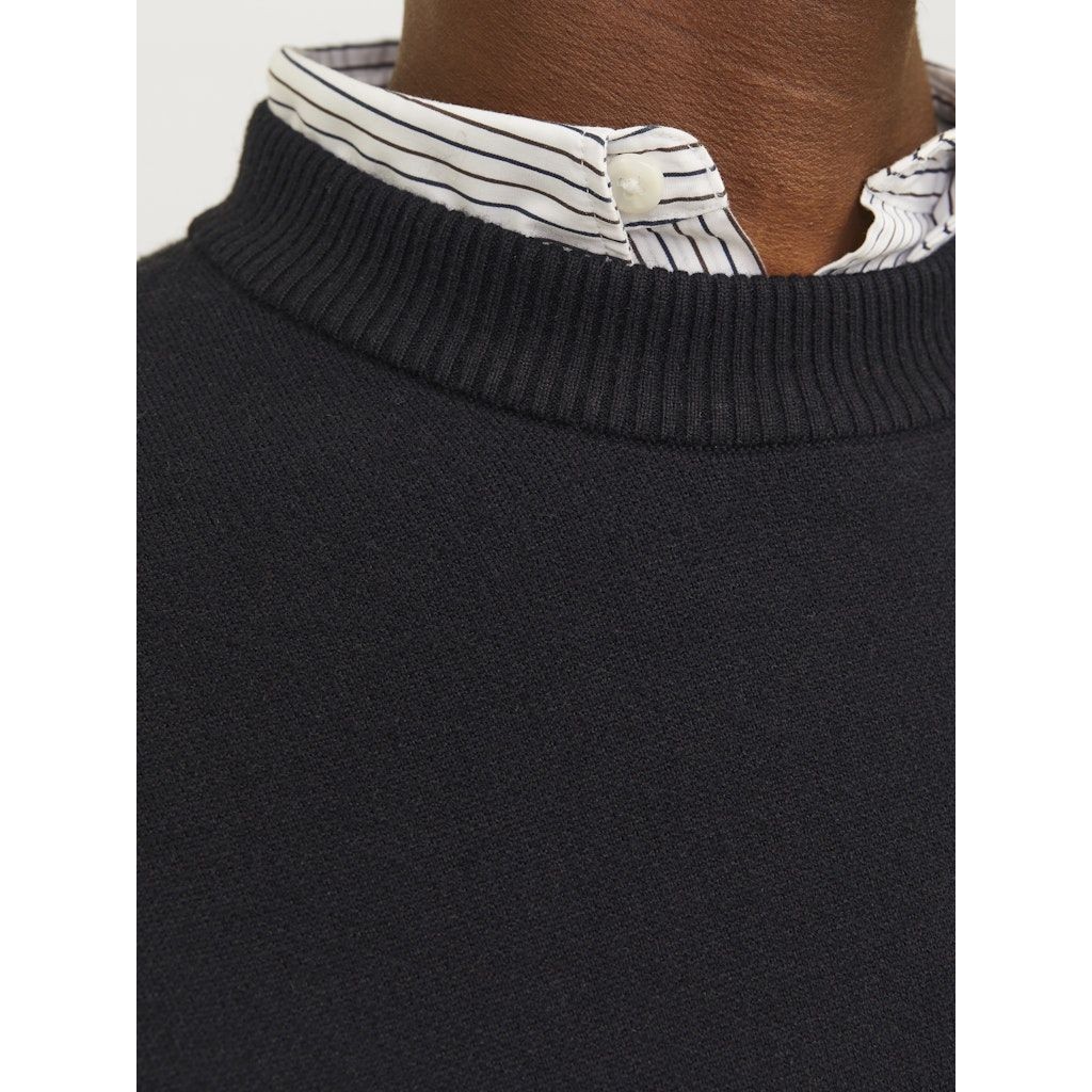 JACK & JONES Megztinis vyrams, Juoda, Vester bro knit crew neck 5