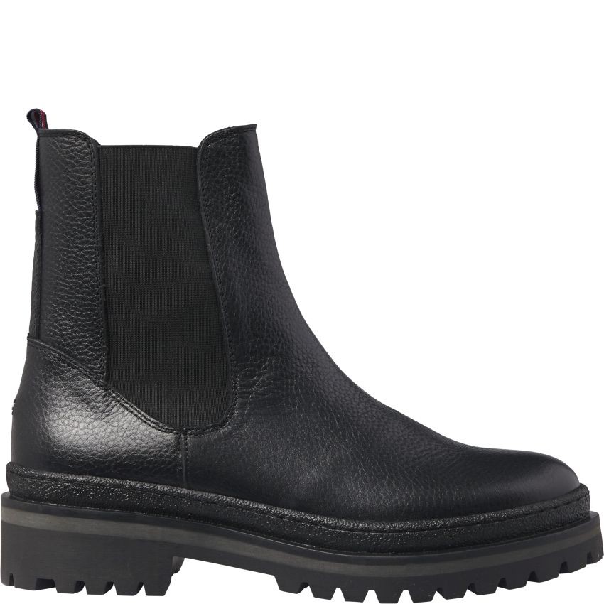 TOMMY HILFIGER Aulinukai moterims, Juoda, RUGGED CHELSEA BOOT 2