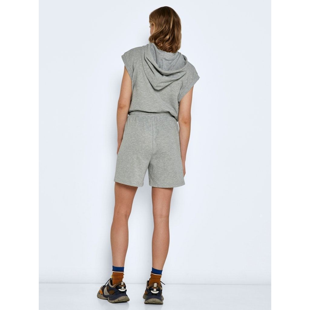 NOISY MAY Mini suknelė moterims, Pilka, NMNORA HW SWEAT SHORT 5