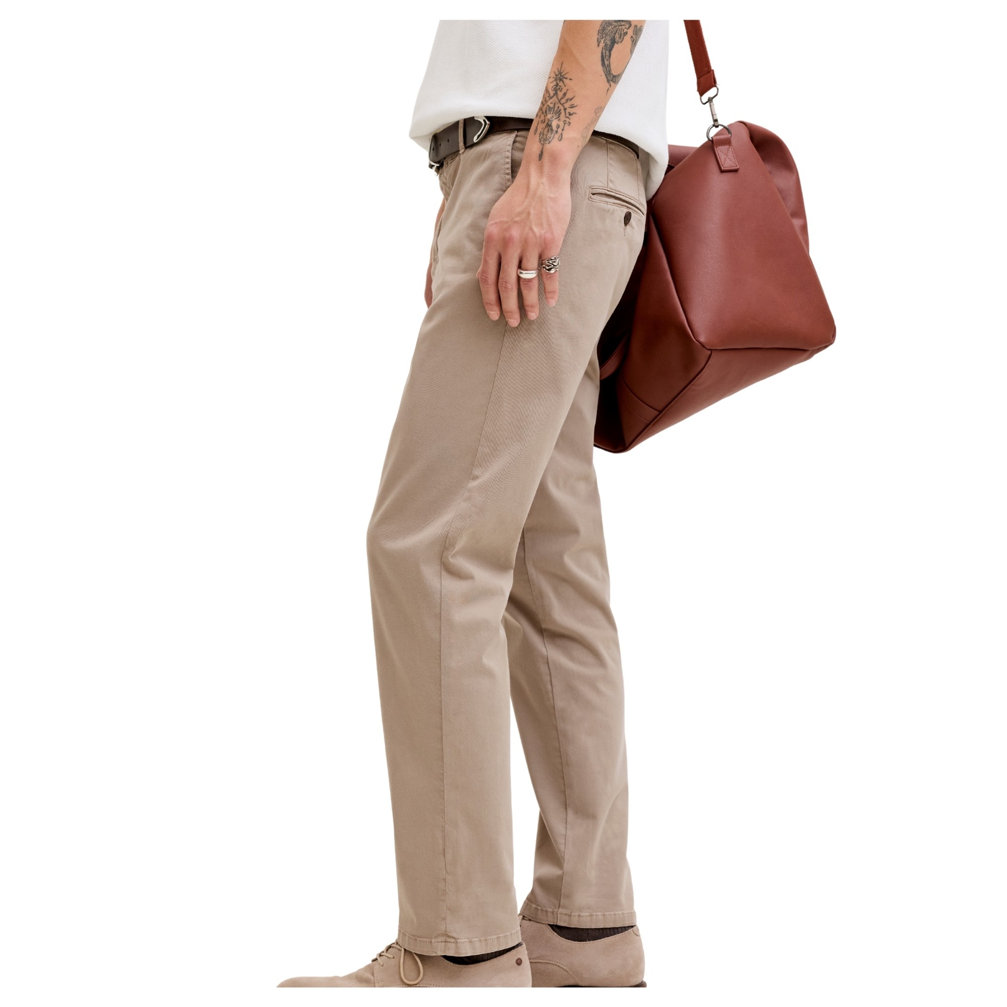 JACK & JONES Kelnės vyrams, Smėlio, Tollie vance 3