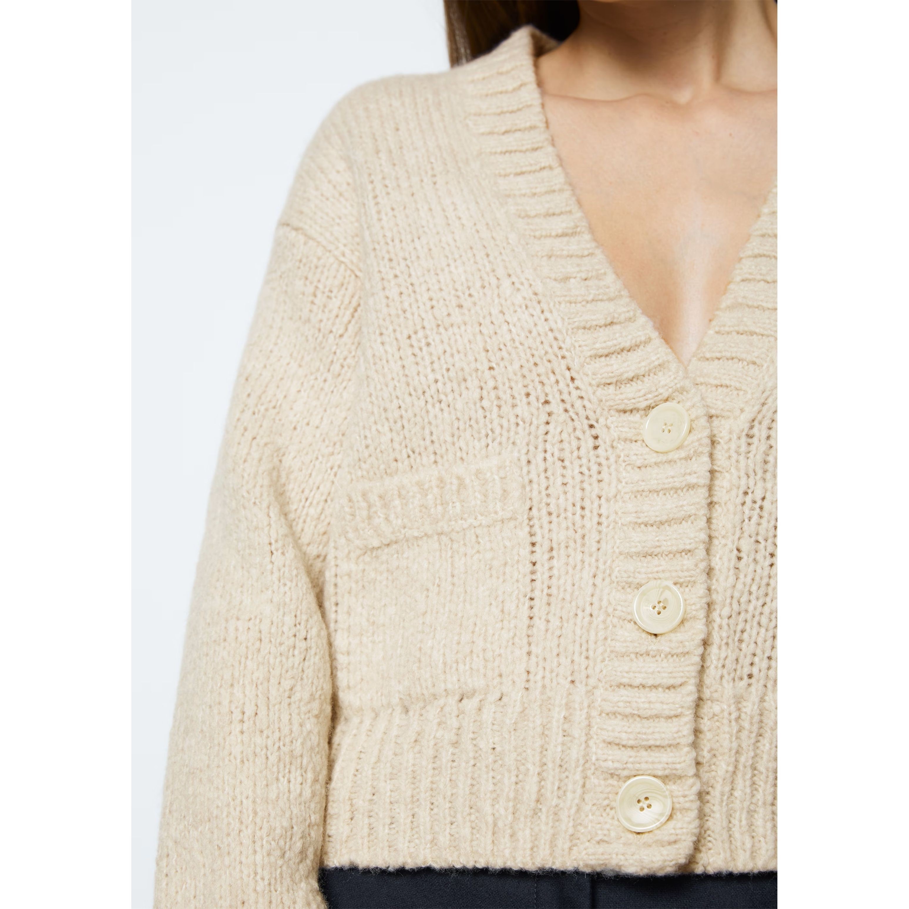 MARC O'POLO Kardiganas moterims, Balta 4