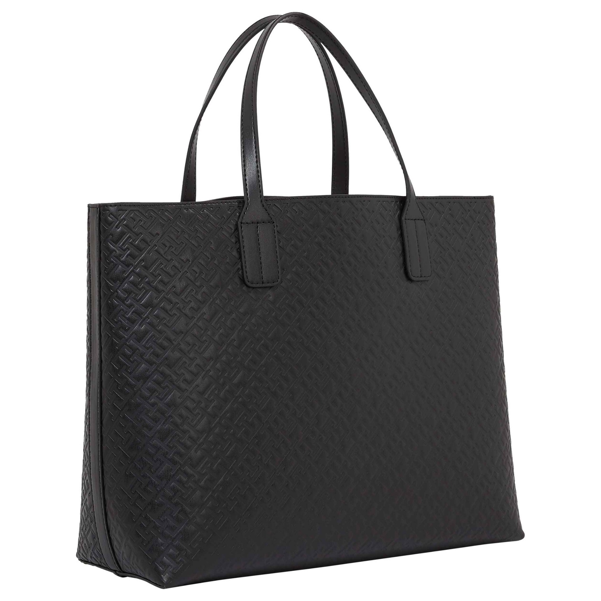 TOMMY HILFIGER Pirkinių krepšys moterims, Juoda, TH icon satchel mono 3