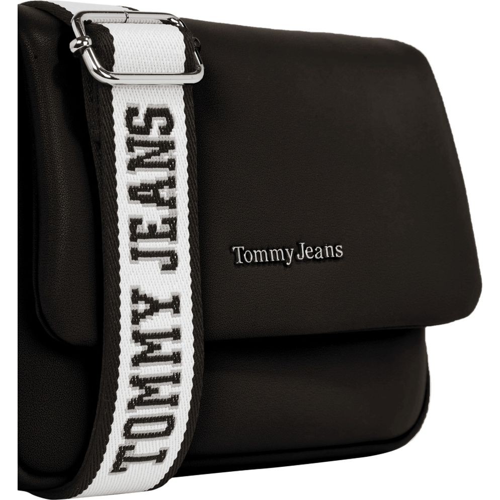 TOMMY JEANS Rankinė per petį moterims, Juoda, City girl flap crossover 3