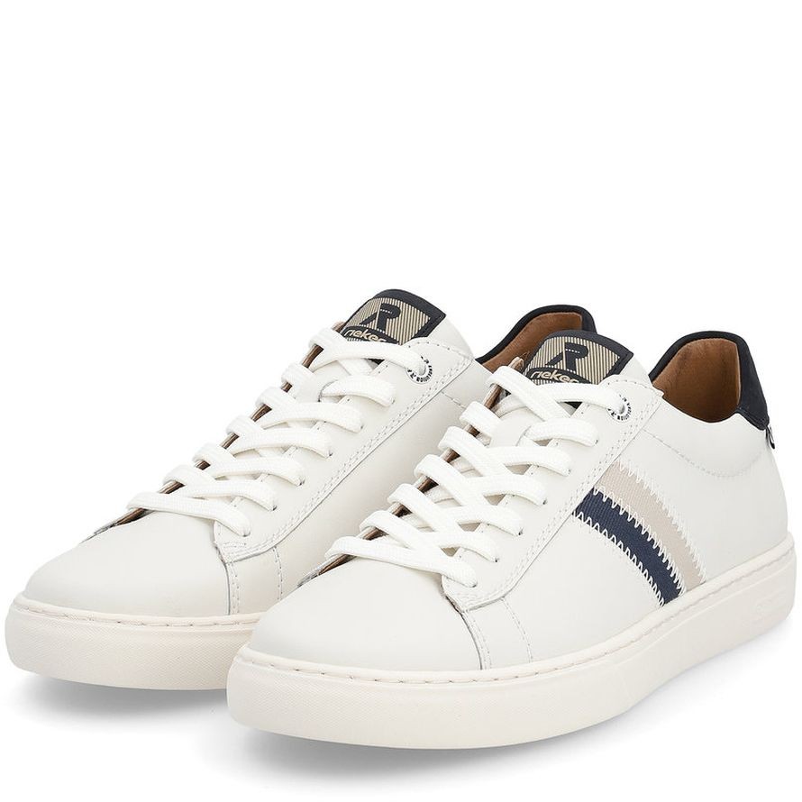 RIEKER Laisvalaikio bateliai vyrams, Balta, LEISURE 10