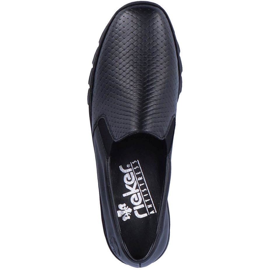 RIEKER Laisvalaikio bateliai moterims, Juoda, LEISURE 6