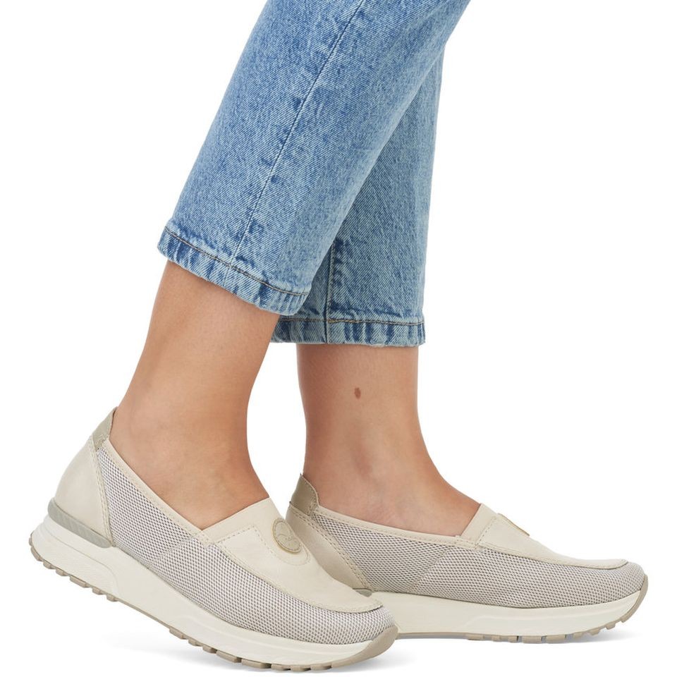 RIEKER Laisvalaikio bateliai moterims, Smėlio, LEISURE 2