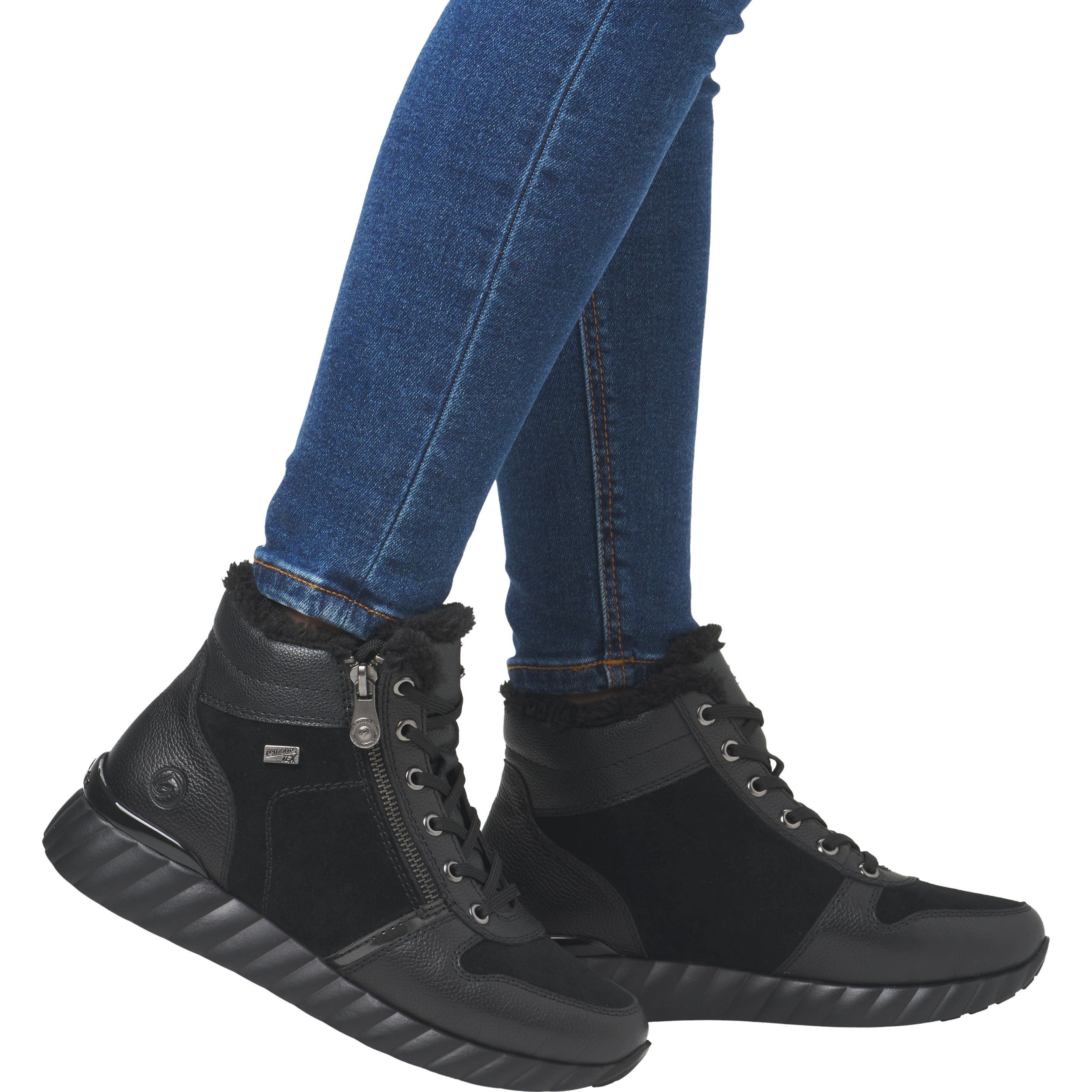 REMONTE Aulinukai moterims, Juoda, Ladies mid height boots 2