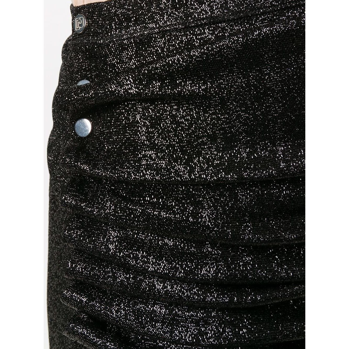 PACO RABANNE Midi sijonas moterims, Juoda, Asymmetric midi skirt 4