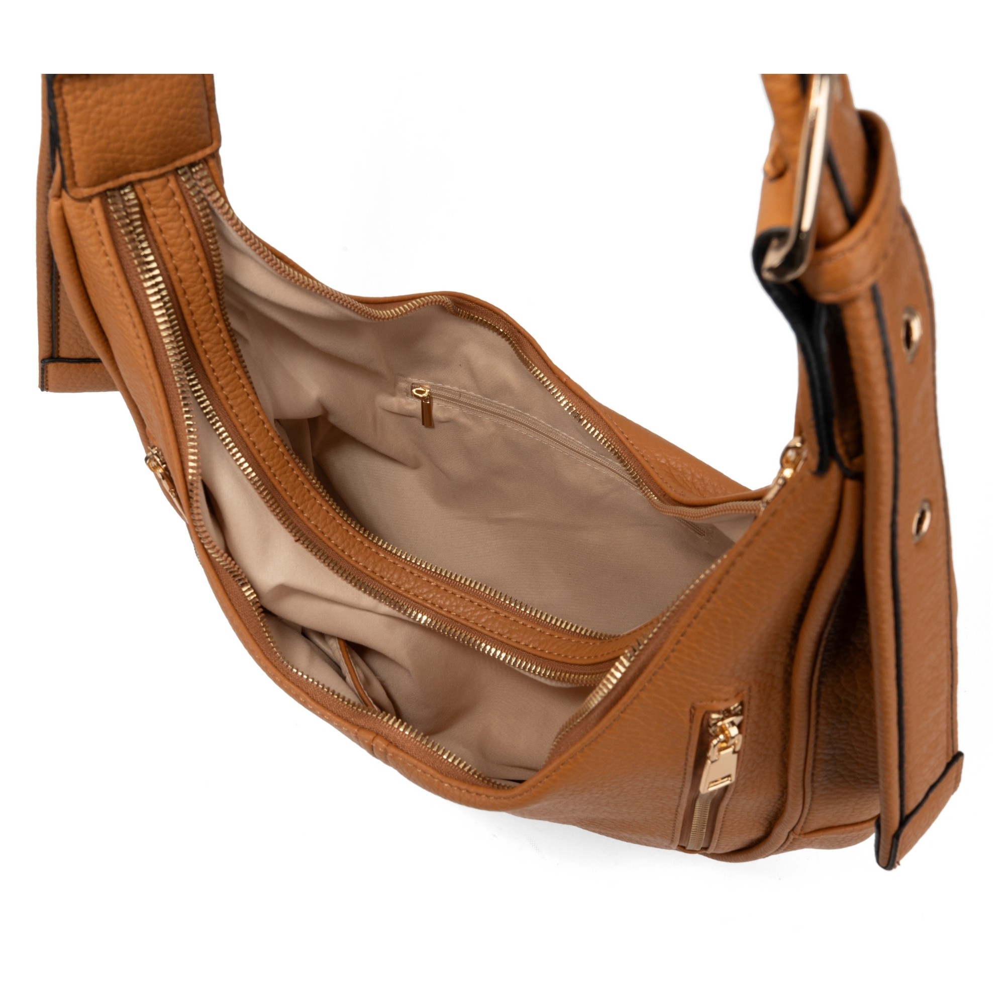 STELLA NEW YORK Rankinė per petį moterims, Ruda, Shoulder bag 3