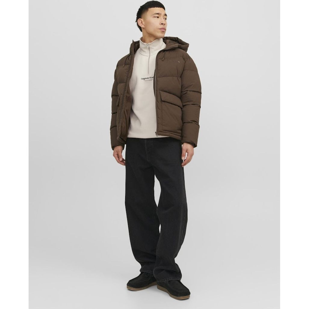 JACK & JONES Sportinis nertinis vyrams, Smėlio, Jorvester sweatshirt 4