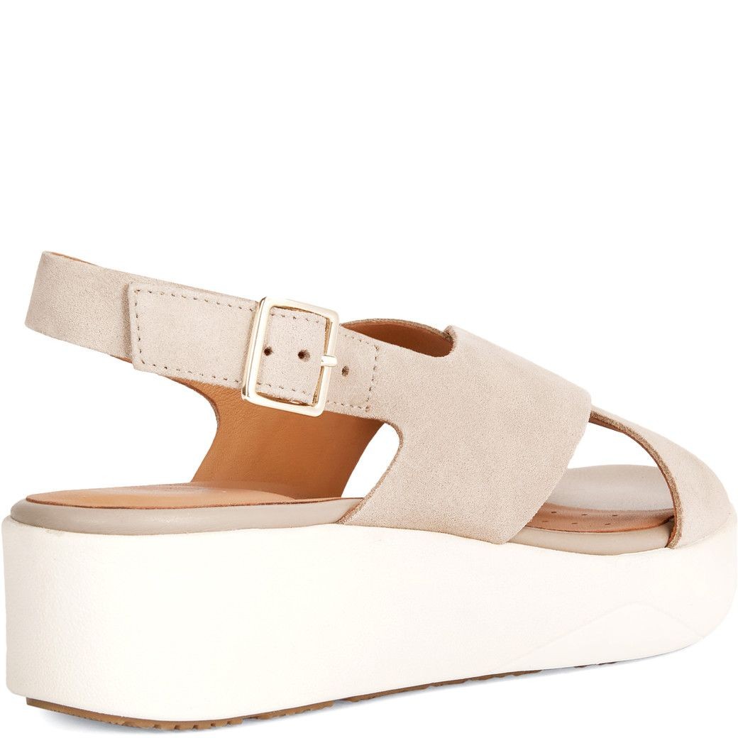 GEOX Basutės moterims, Smėlio, LAUDARA SANDALS 4