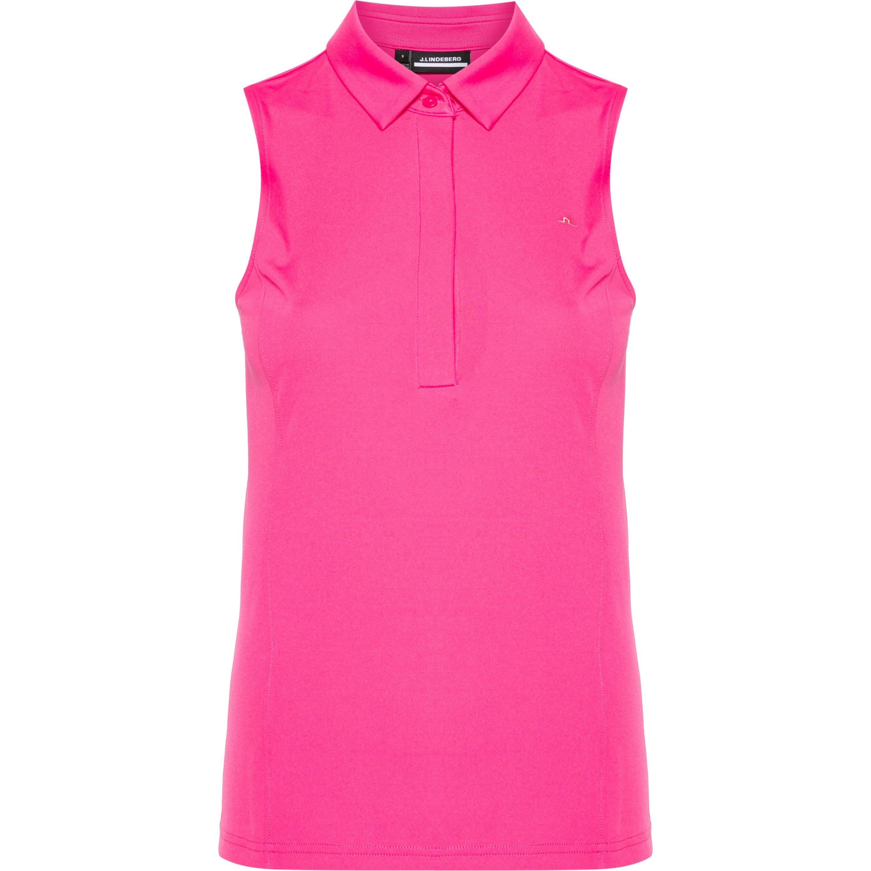 J.LINDEBERG Polo marškiniai trumpos rank. moterims, Rožinė, Dena sleeveless top