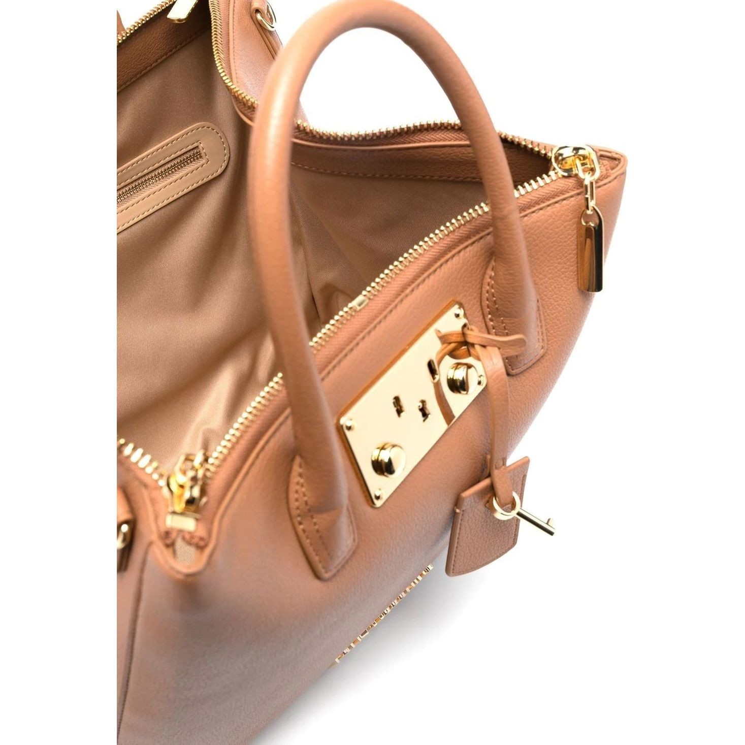 LOVE MOSCHINO Pirkinių krepšys moterims, Ruda, Top handle tote bag 4