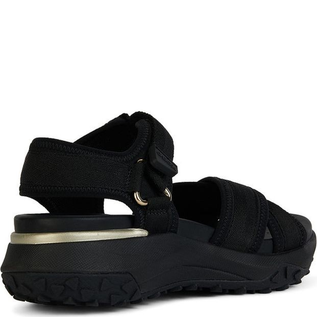 GEOX Basutės moterims, Juoda, Sorapis grip sandals 4