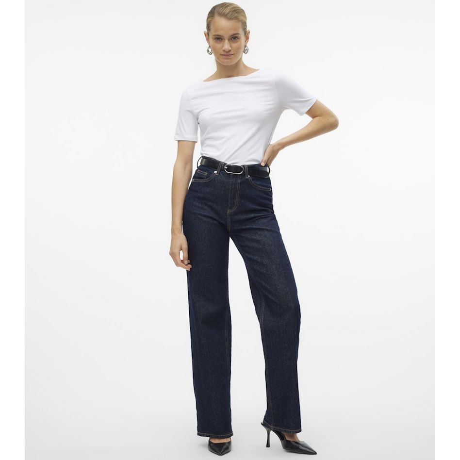 VERO MODA Palaidinės moterims, Balta, VMPANDA MODAL S/S TO 4