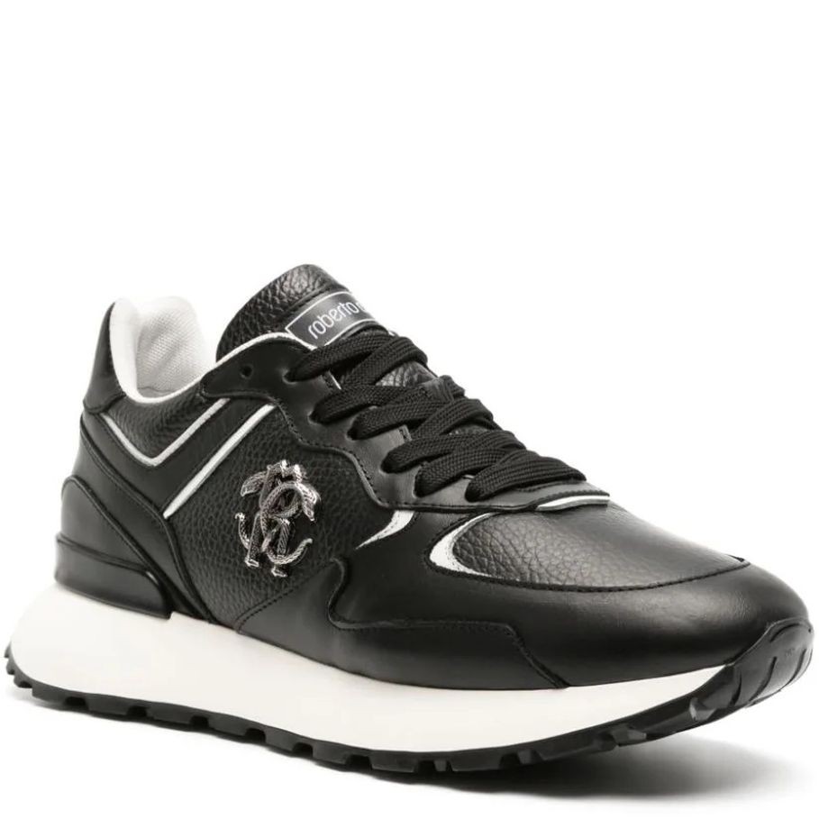 ROBERTO CAVALLI Laisvalaikio bateliai vyrams, Juoda, Sneakers 1