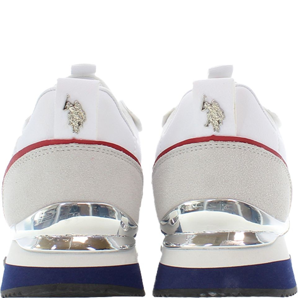 U.S.POLO Laisvalaikio bateliai moterims, Balta, FRISBY 5