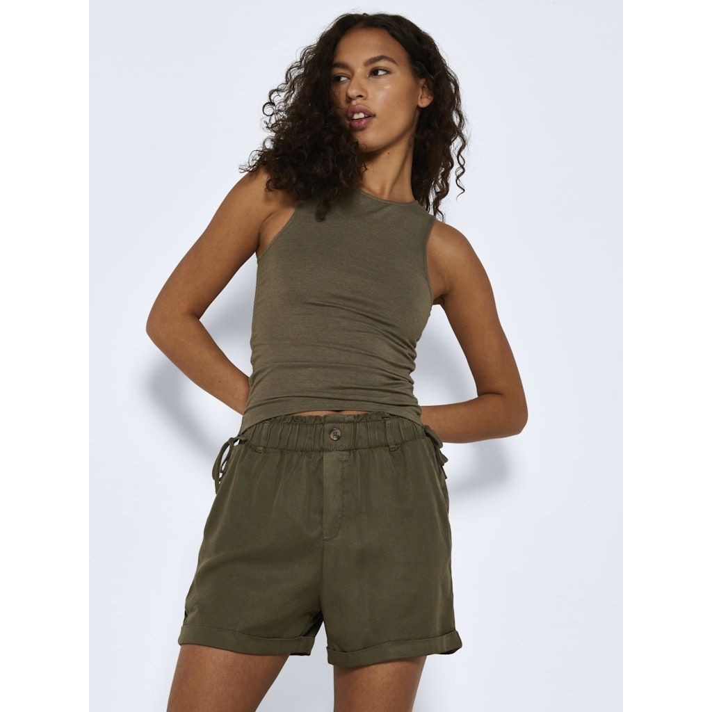 NOISY MAY Šortai moterims, Chaki, NMMARIA SHORT HW PAPE 7