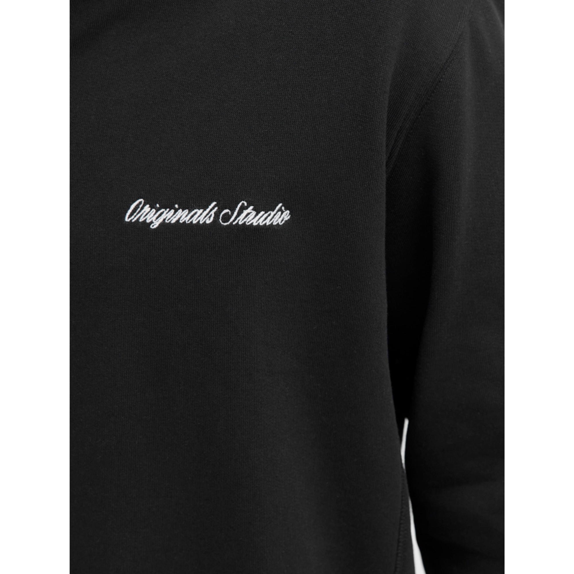 JACK & JONES Megztinis vyrams, Juoda, Norrebro emb sweat 3