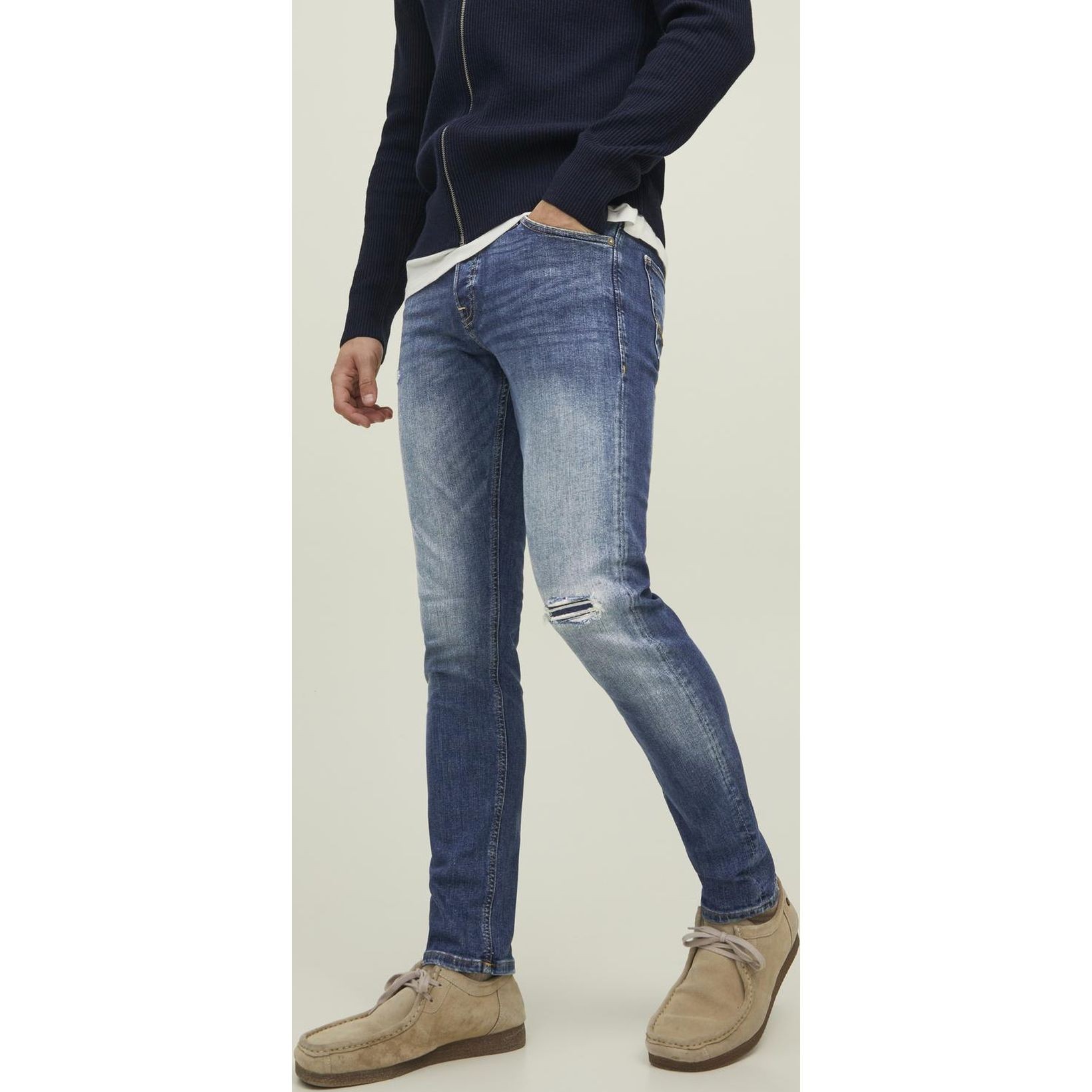 JACK & JONES Tiesūs džinsai vyrams, Mėlyna, džinsai 3