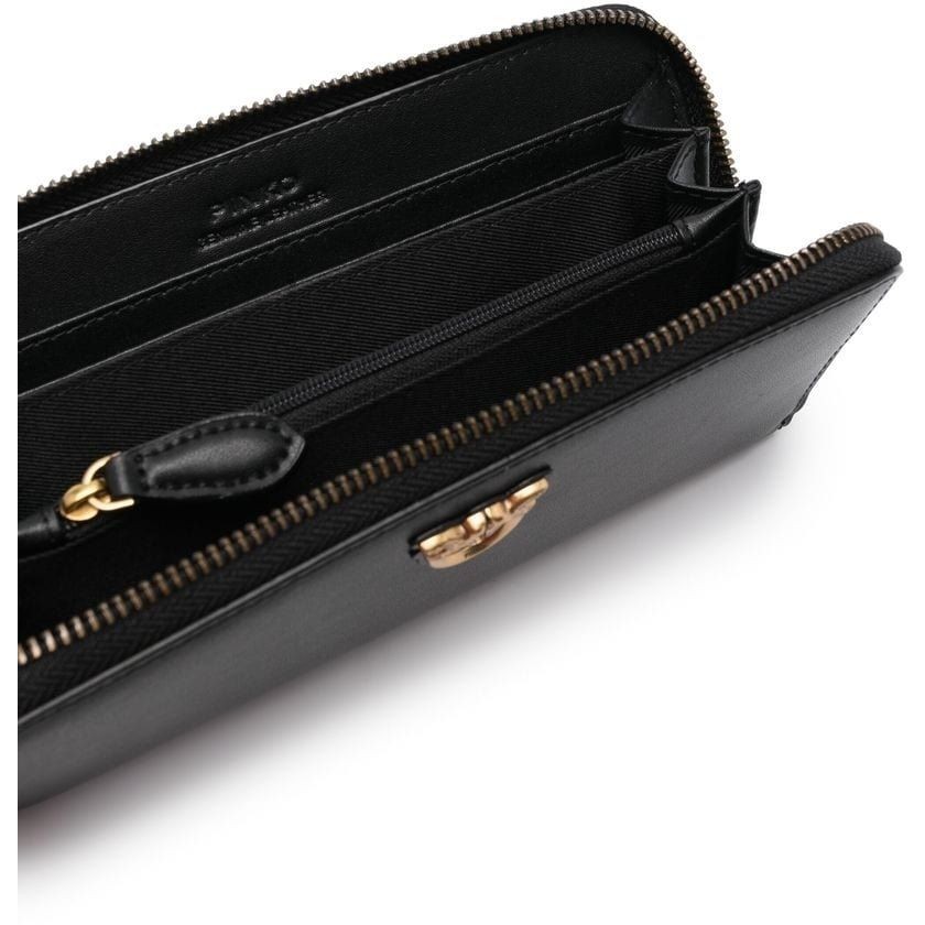 PINKO Piniginė moterims, Juoda, Ryder zip around wallet 3
