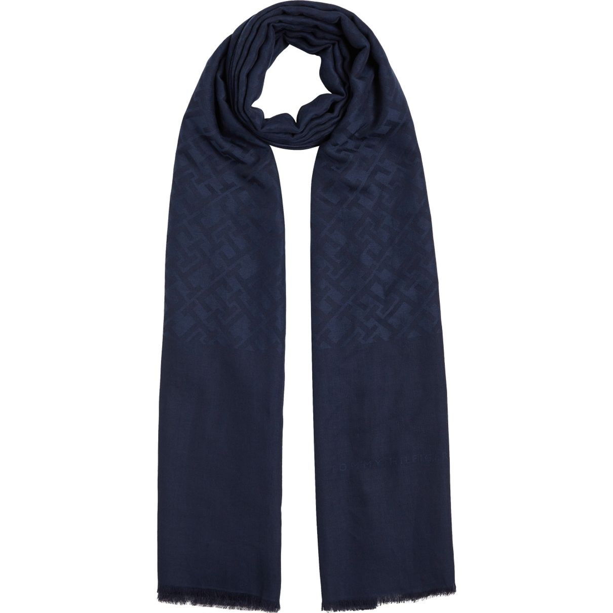 TOMMY HILFIGER Šalikas moterims, Mėlyna, Contemporary scarf mono 1